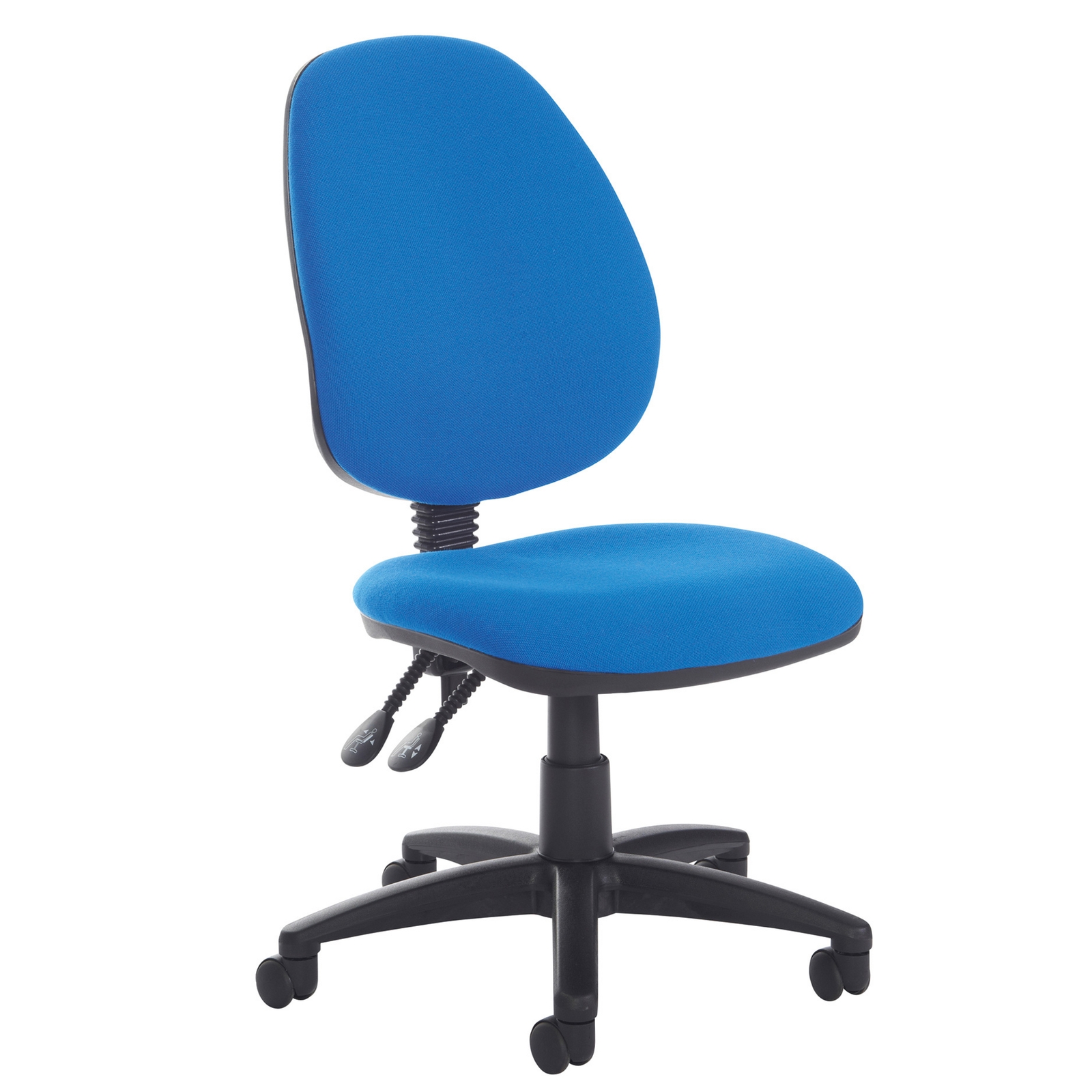 High Back Operator chair - No Arms - Blue