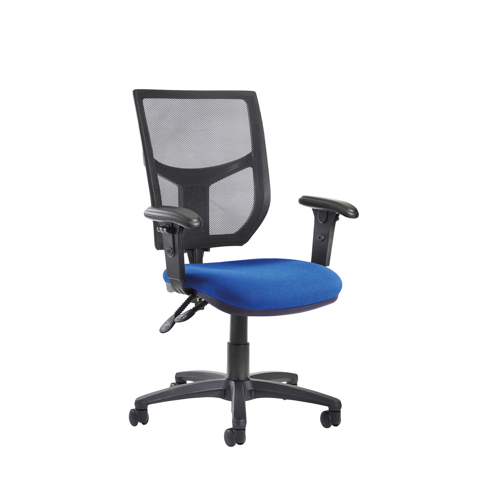 Altino High Back Operator's Chair Adjustable Arms - Blue