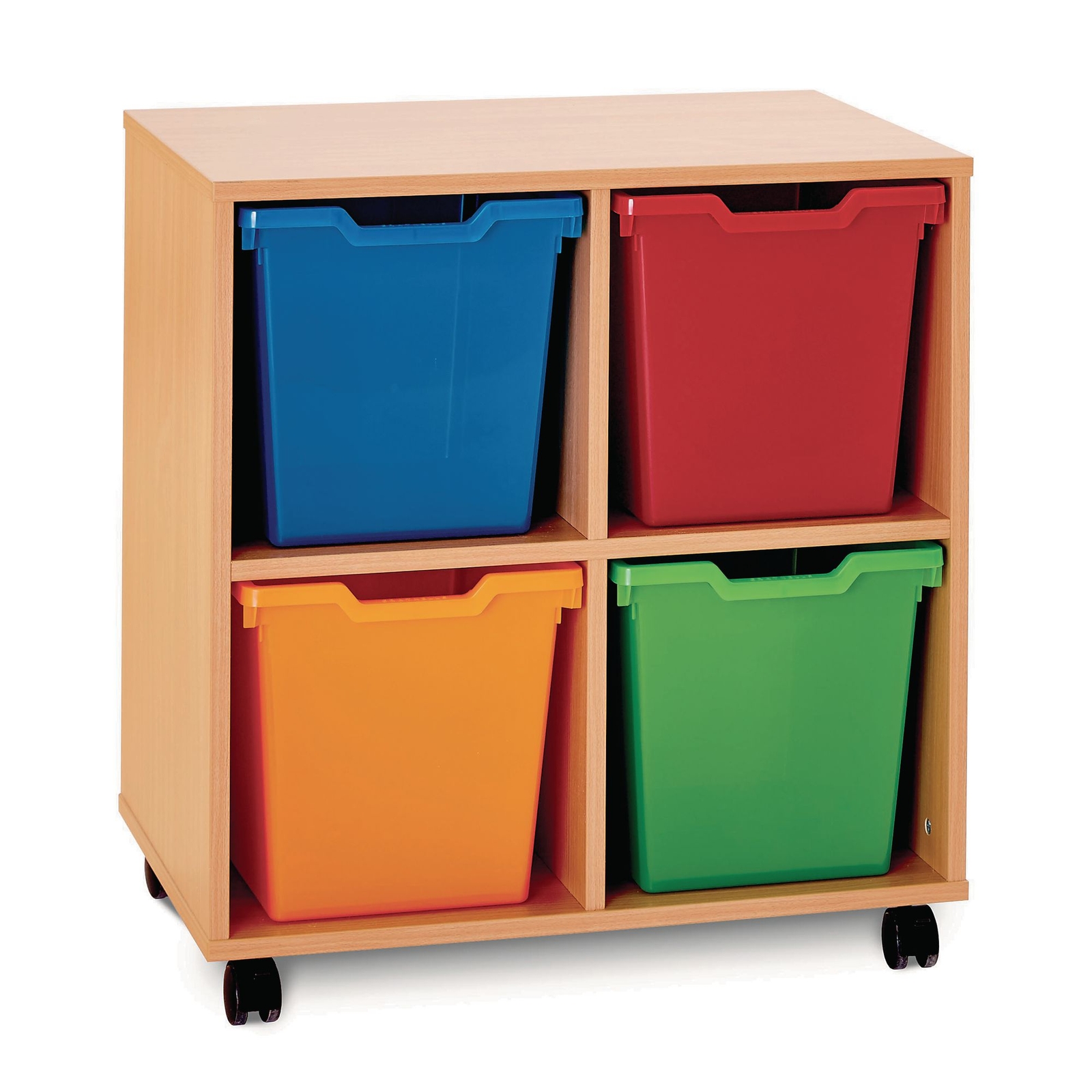 4 Jumbo Tray Unit - Maple Unit - Assorted Trays Included