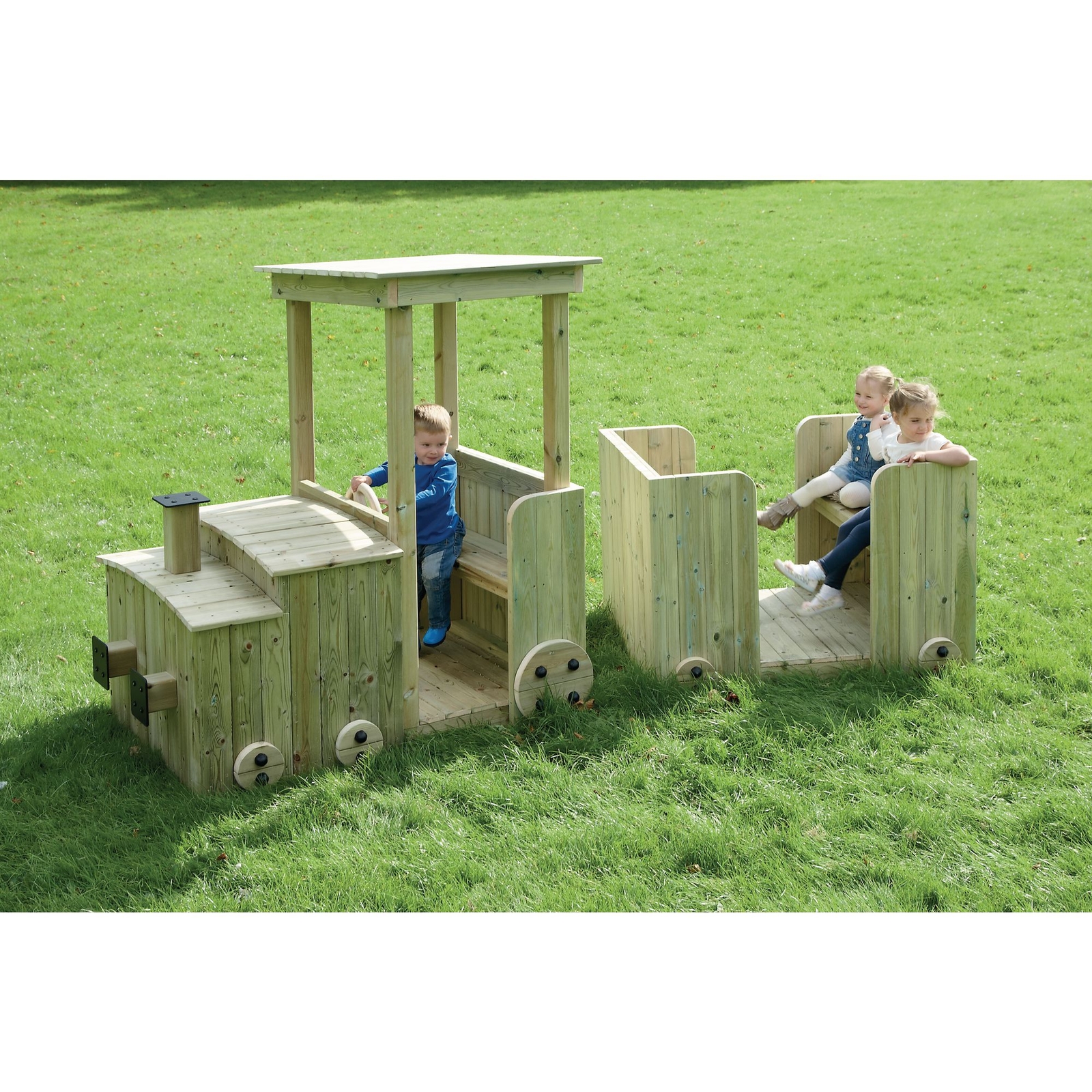 Outdoor Wooden/Timber Train - W940 x L2600 x H1500mm - Each