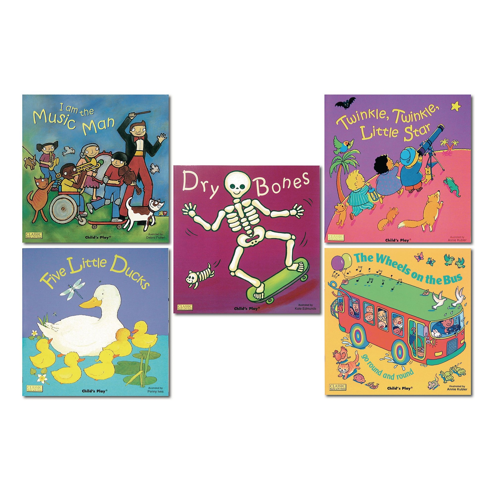 Big Classic Books with Holes Pack 1 - Pack of 5