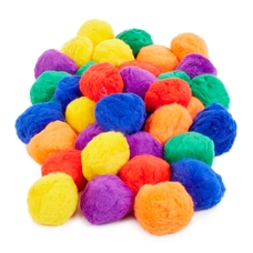 Coloured Fluffballs - Pack of 36