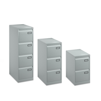 Bisley 3 Drawer Filing Cabinet Silver Hope Education