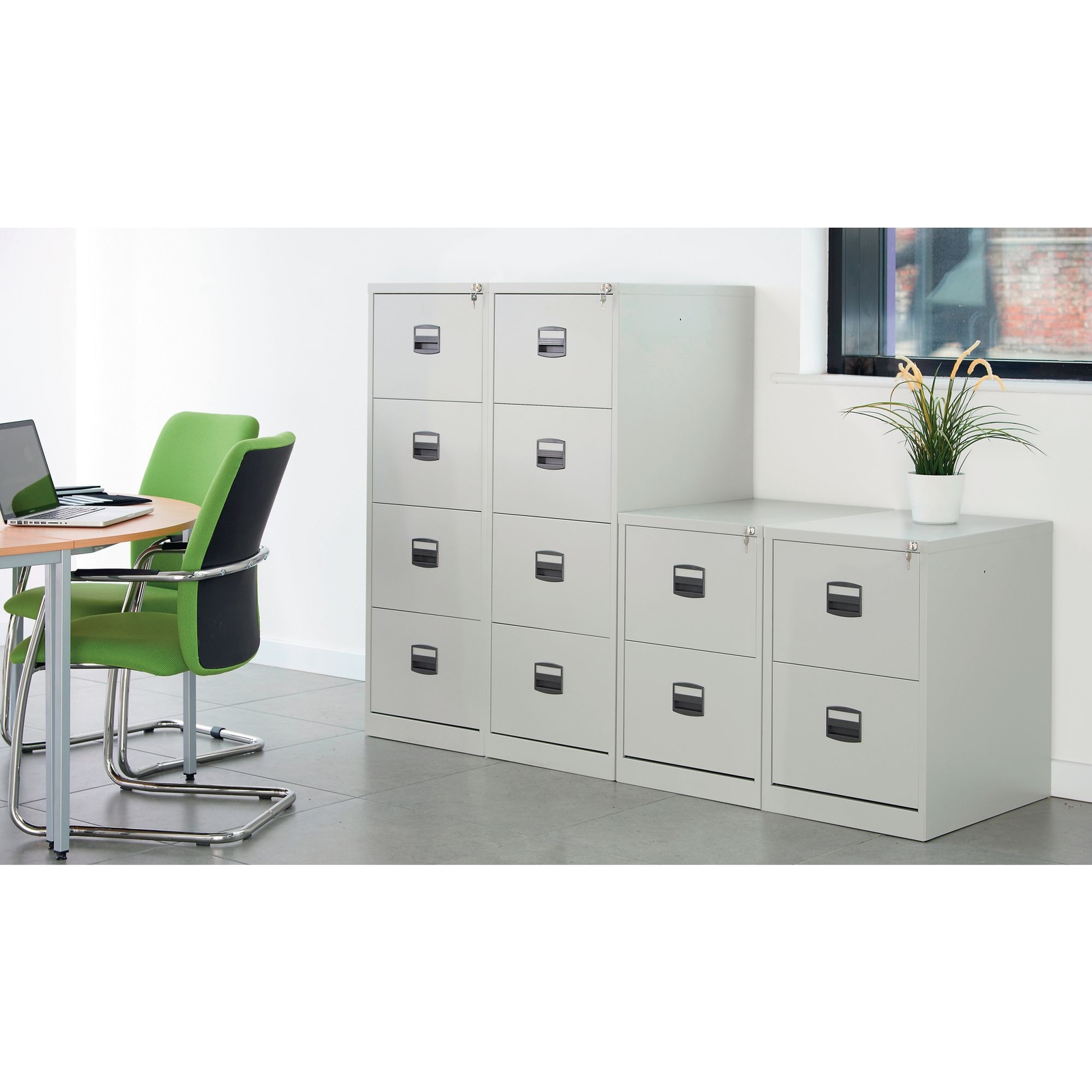 2 drawer filing cabinet - H711mm