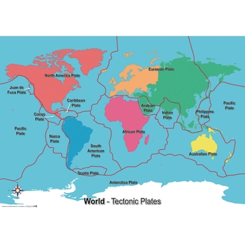 Tectonic Plates Map Hc1534836 Findel International