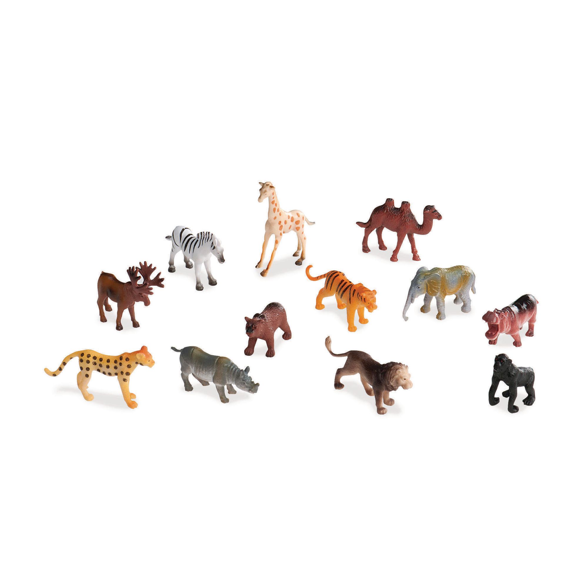 Terra By Battat Miniature Wild Animals In A Tube - Pack Of 60