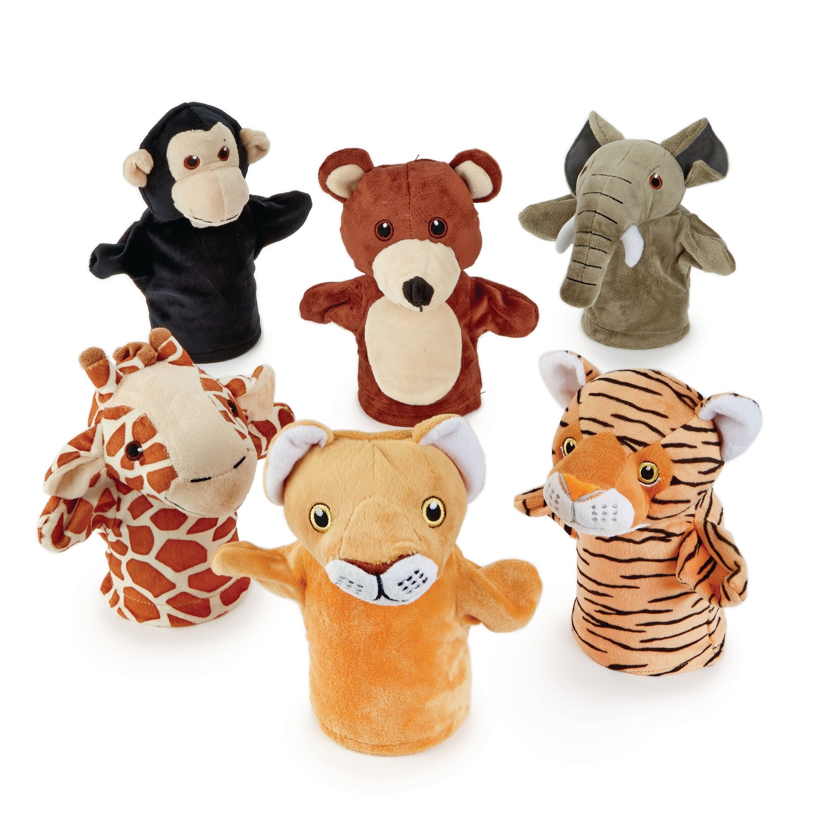 My First Puppets - Wild Animals - Assorted - Pack of 6
