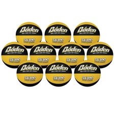 Baden SX300 Basketball - Size 3 - Yellow/Black - Pack 10