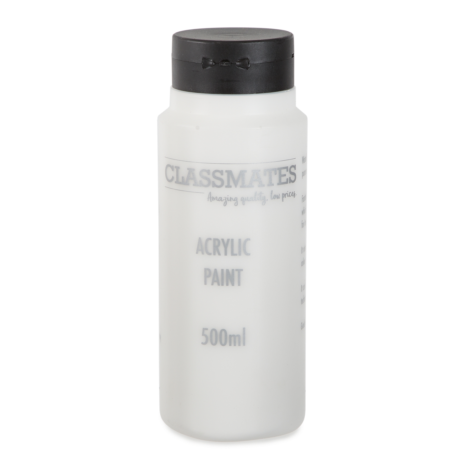 Classmates White Acrylic Paint - 500ml - Each