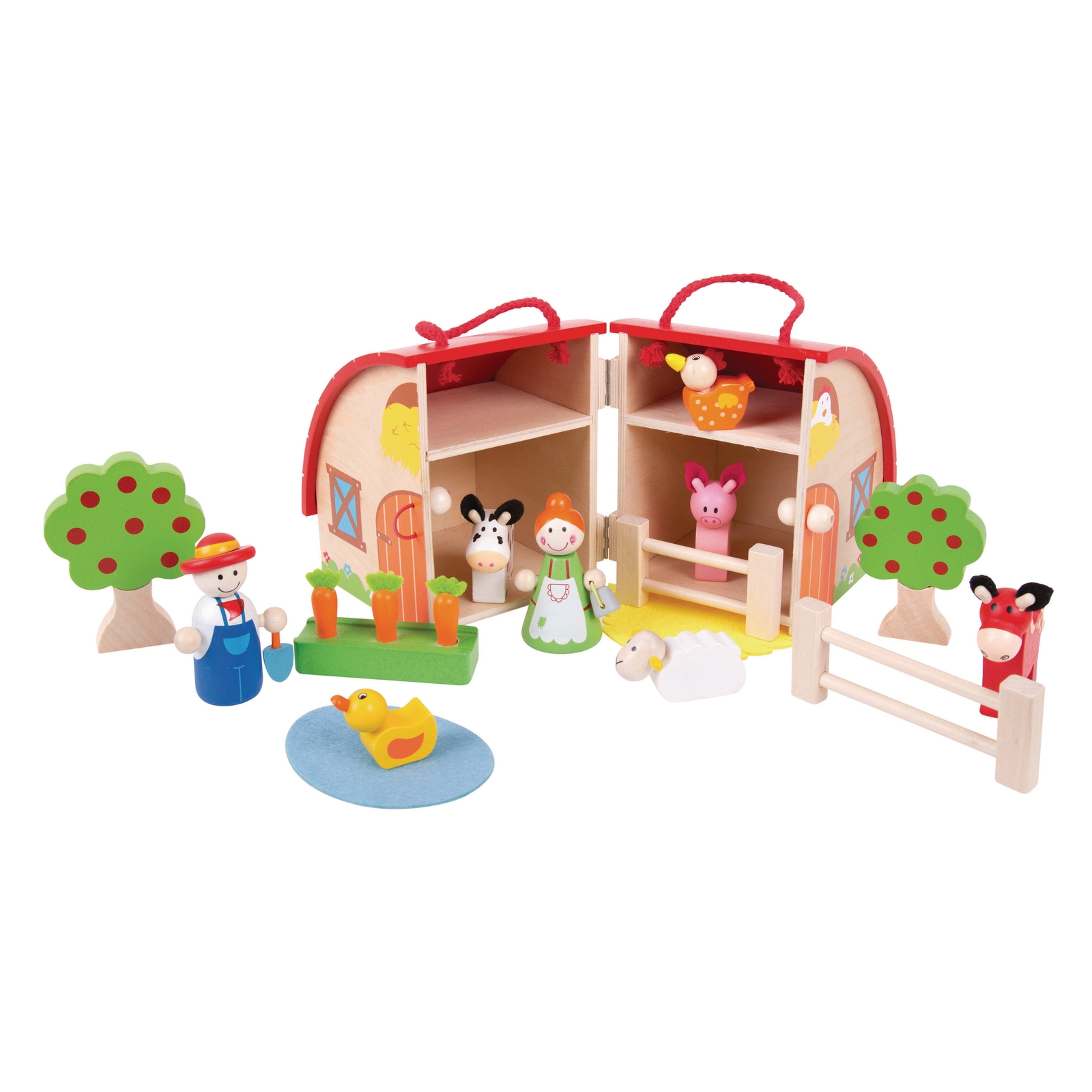 Bigjigs Toys Mini Farm Playset - Set of 11