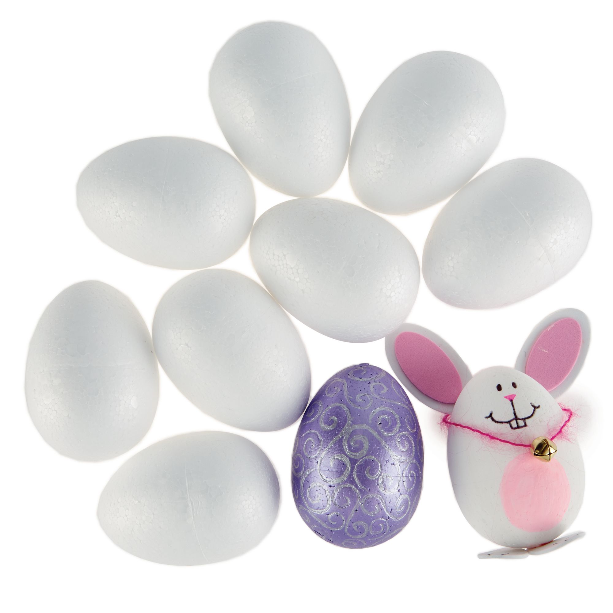 Polystyrene Eggs Pack of 10 | Hope Education