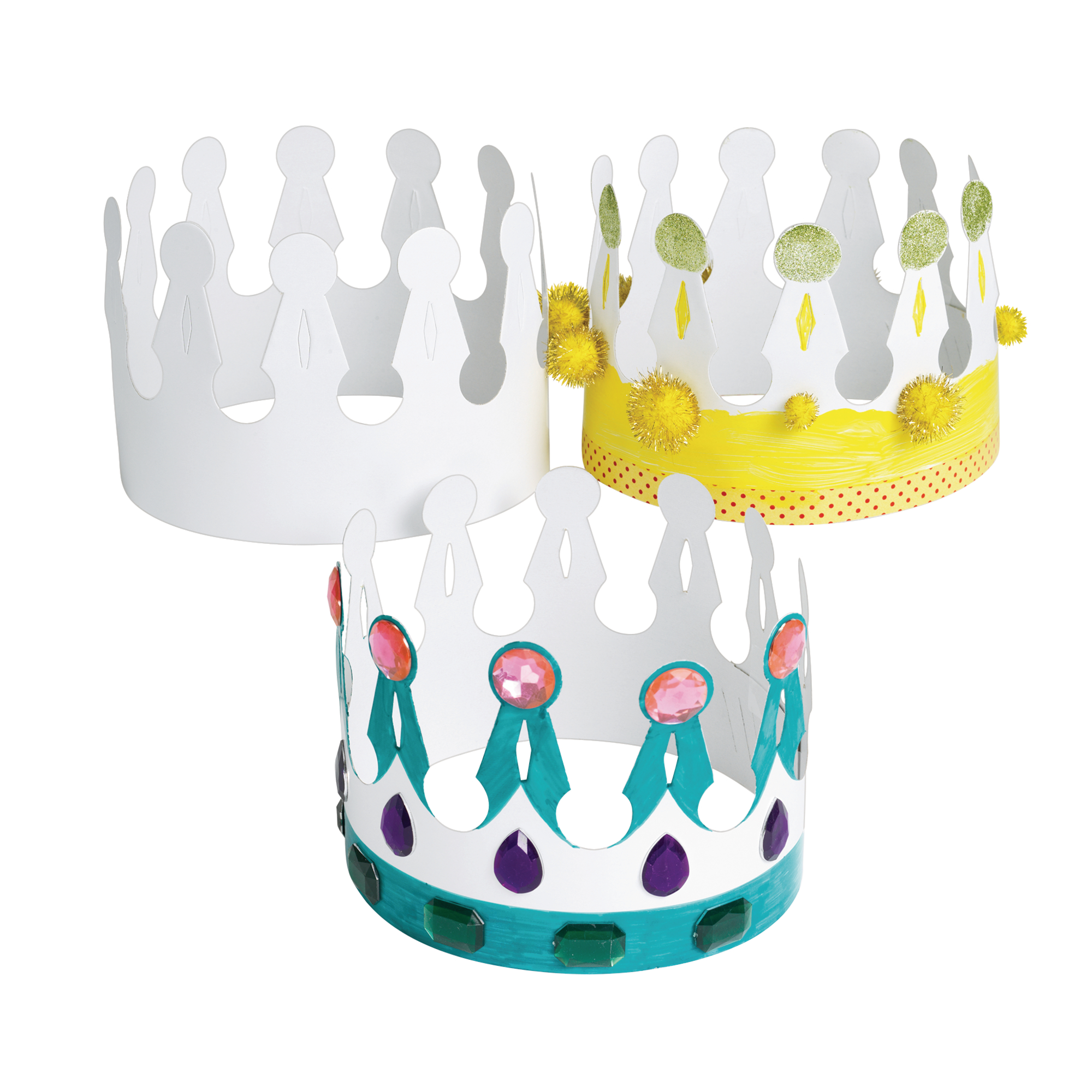 Decorate Your Own Crowns Pack of 24 - HE1560049 | Hope Education