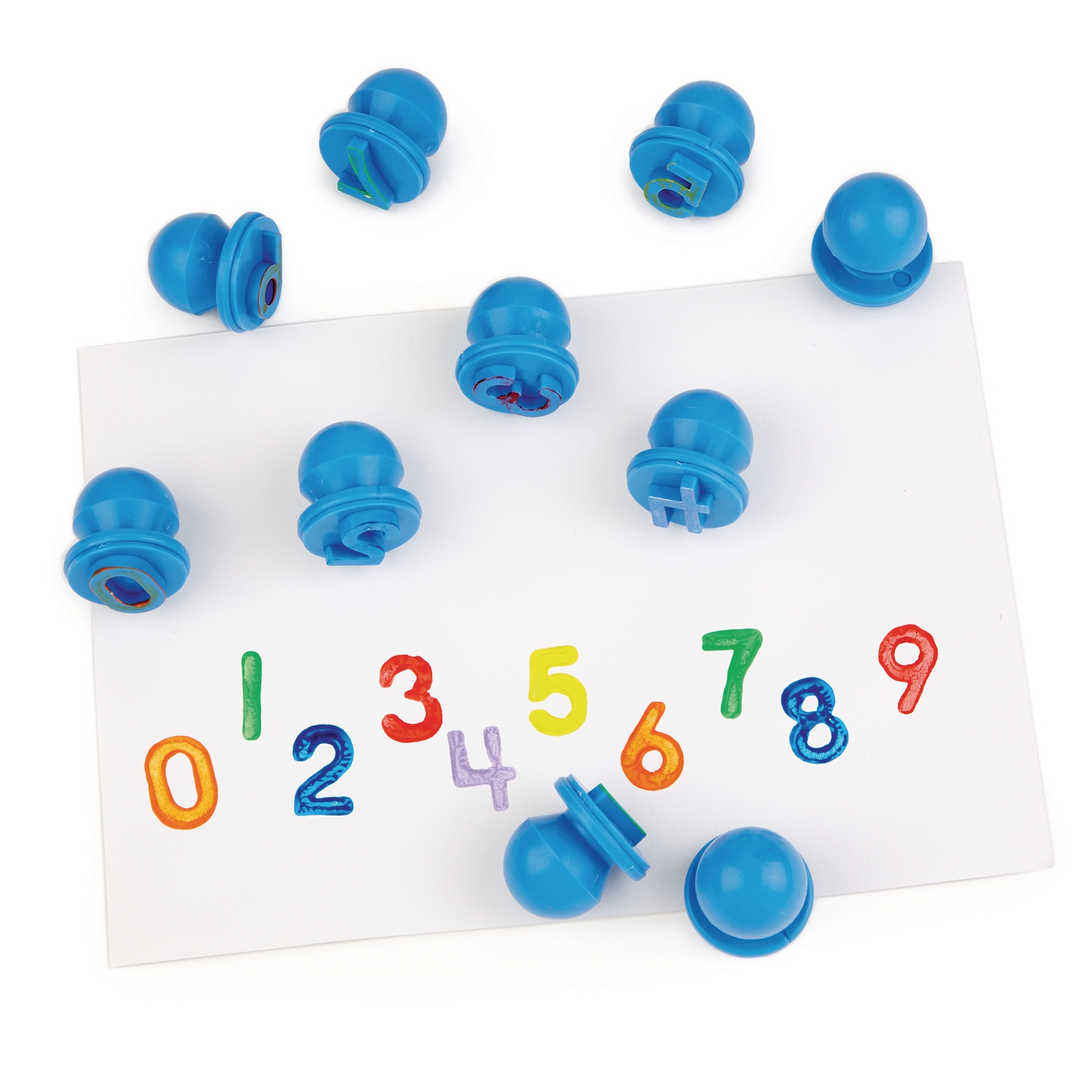 Easi-Grip Number Stampers 0-9 - Pack x10