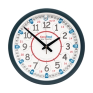 Easy Read Time Teacher 24 Hour Classroom Wall Clock HE1564958 