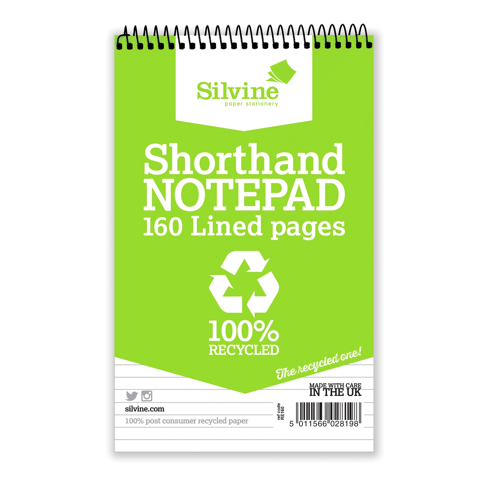 Recycled Shorthand Notebook