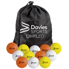 Davies Sports Practice Hockey Ball Set - Dimpled - Pack of 24