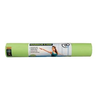 Fitness Mad Warrior Ii Yoga Mat Lime Green 4mm Findel