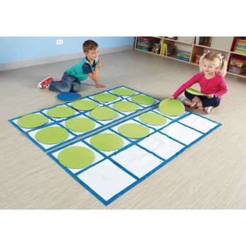 Ten Frame Floor Mat Set Gls Educational Supplies