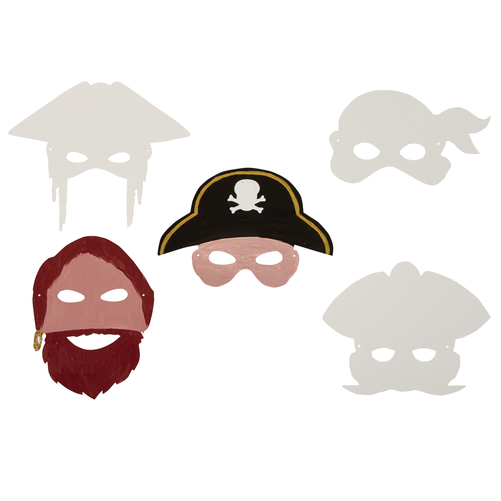 Pirate Masks Pack of 16