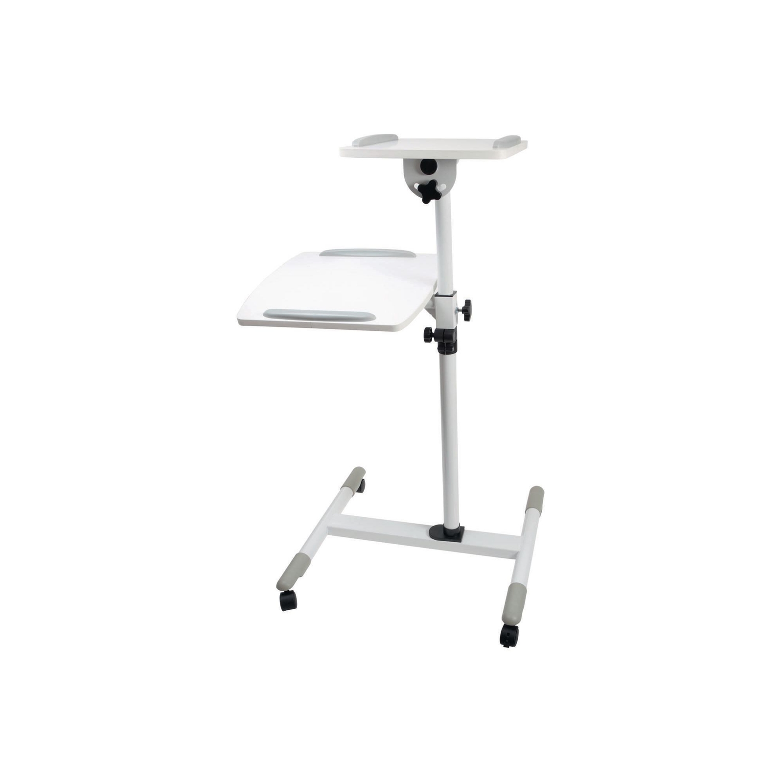 White Proper Projector Trolley for Laptops and Projectors - 700-1100mm - 10Kgs - Each