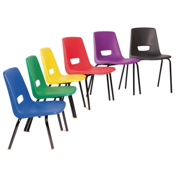 P3 Classroom Stacking Chair Black Frame Gls Educational Supplies