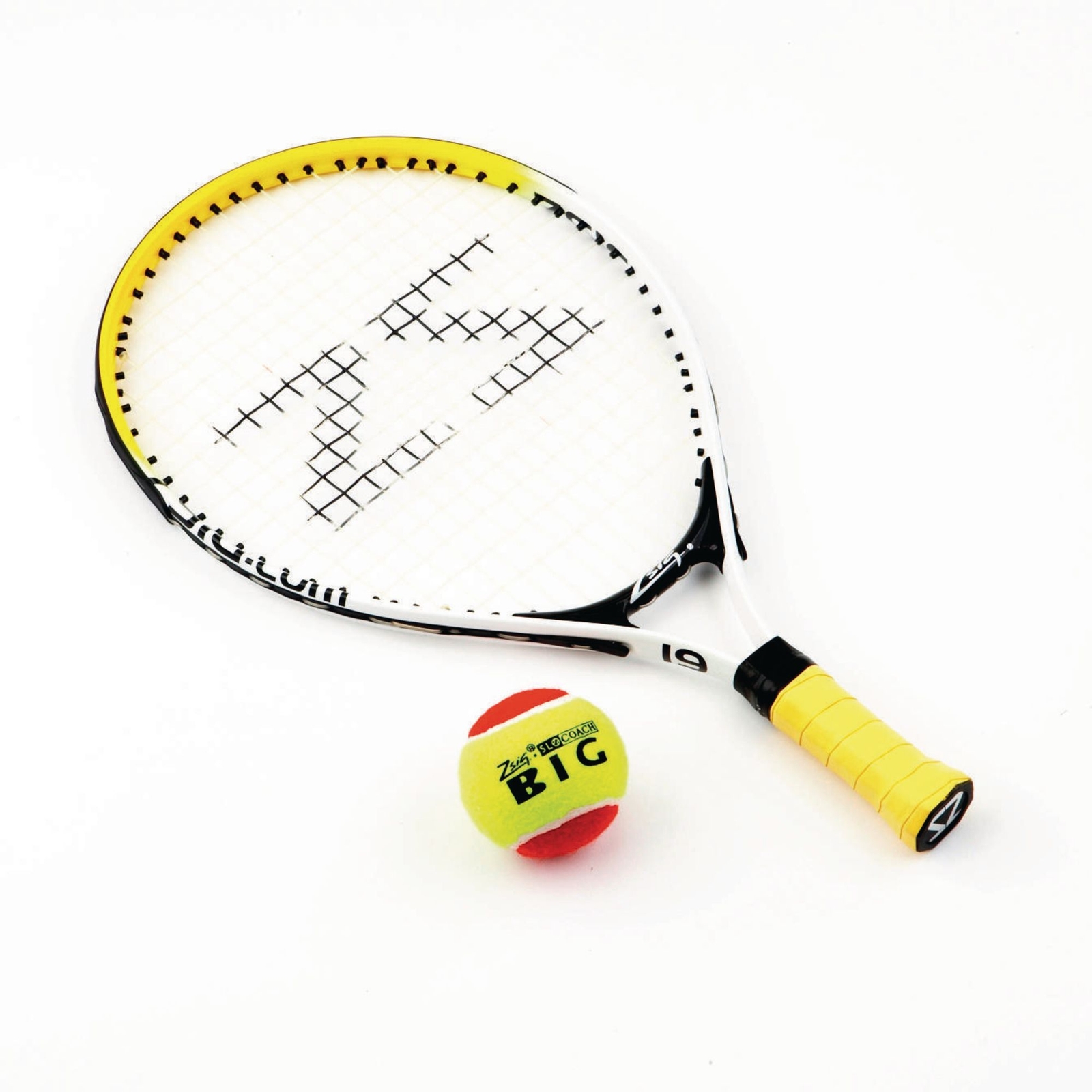 Zsig Yellow Tennis Racket - 19in" - Each
