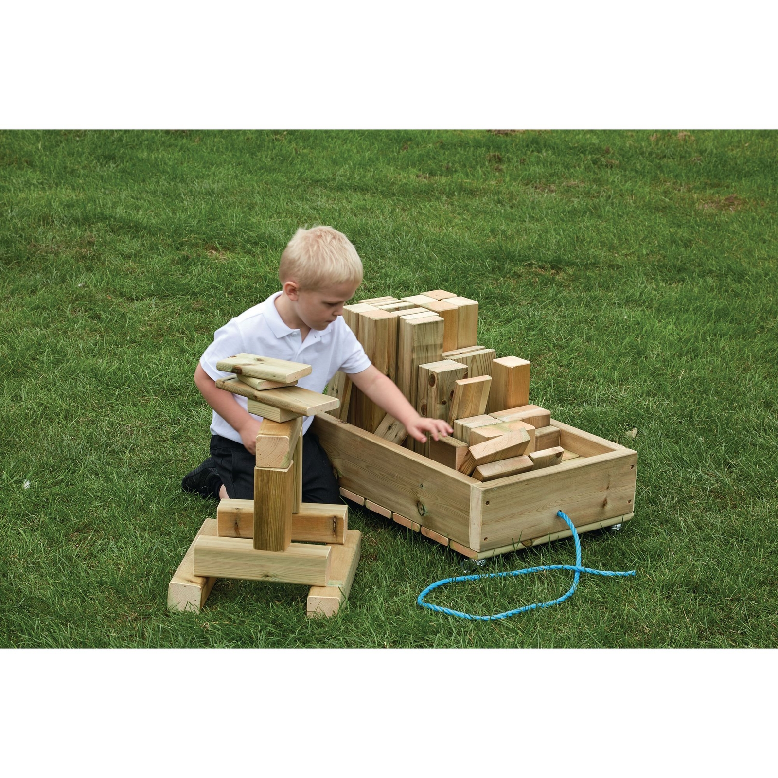 Block Cart and Blocks - Pack of 59