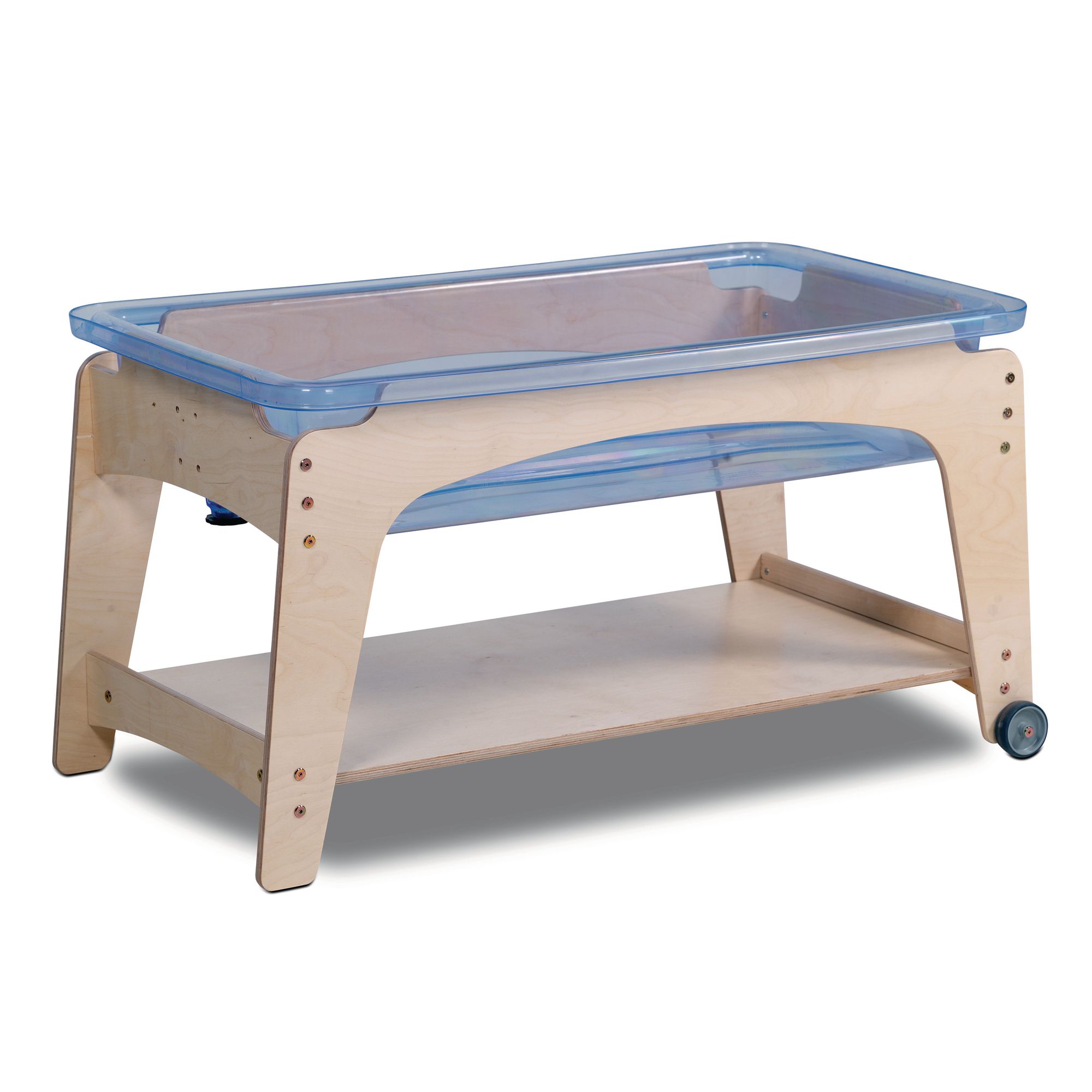 wooden sand and water play table