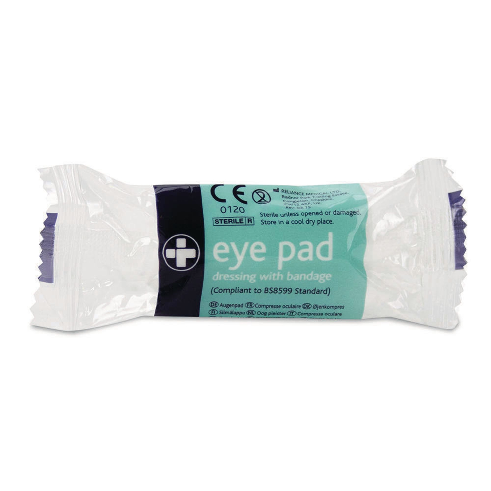 Eye Pad Dressing with Bandage - Pack of 10