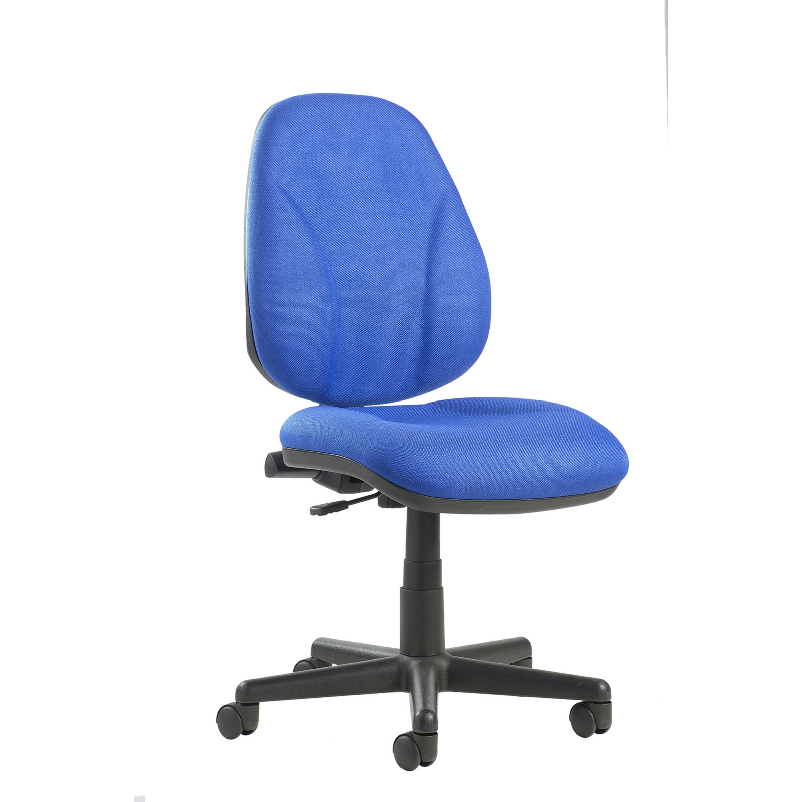Operators Chair Lumbar Blue - No Arms