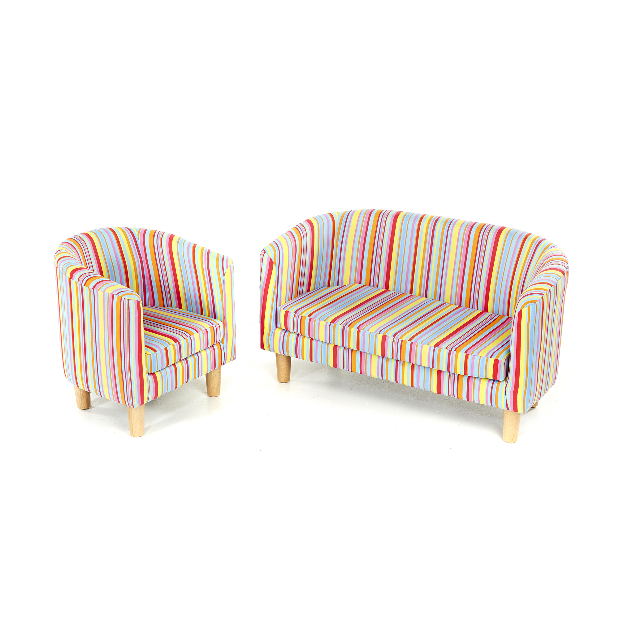 Stripey Tub Chair Findel International