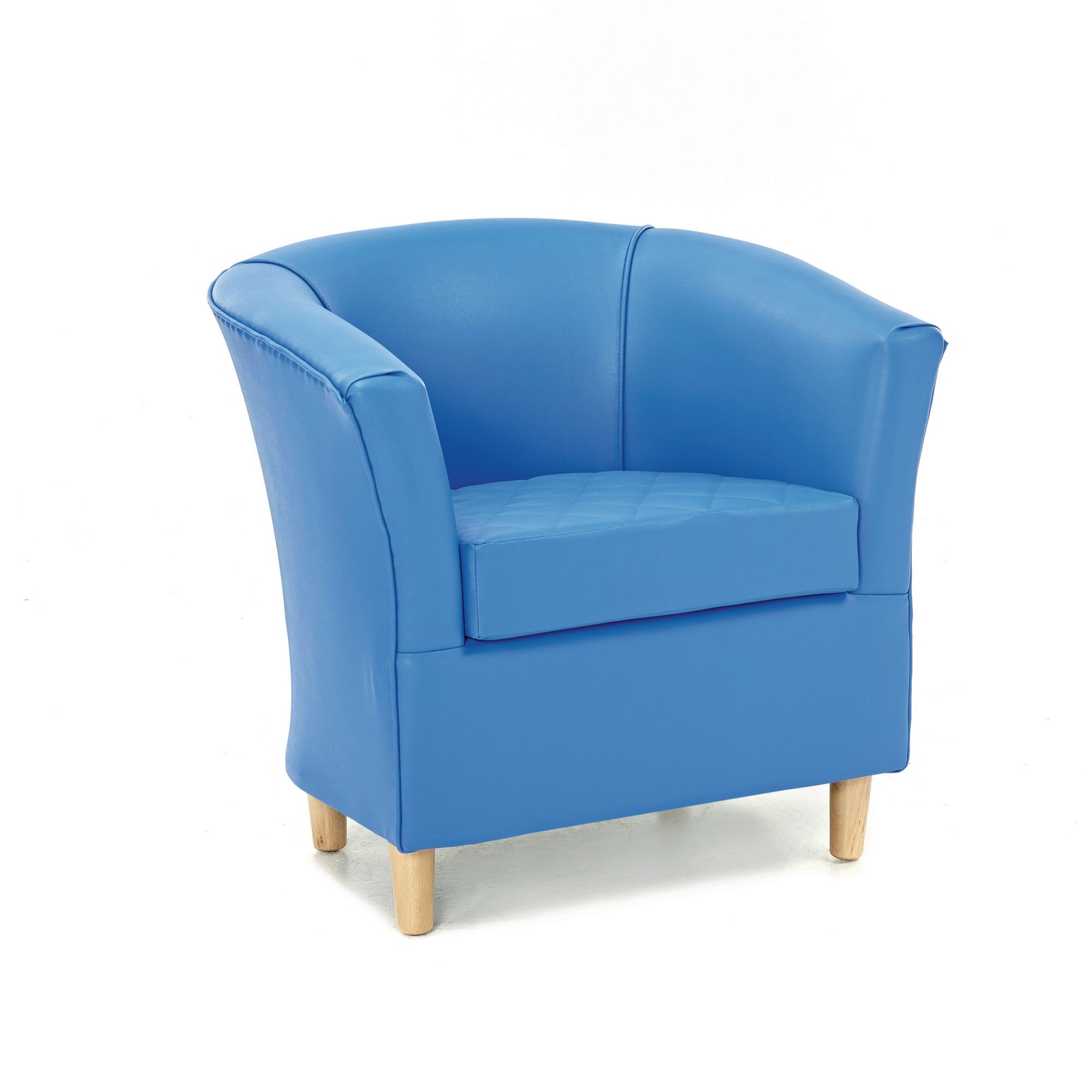 Adult Tub Chair - Blue - 800 x 750 x 770mm, Seat Height: 430mm - Each