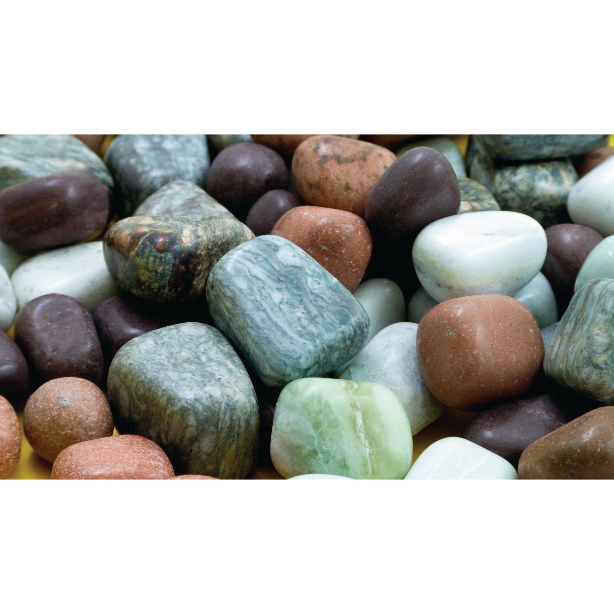 Assorted Coloured Pebbles 1kg