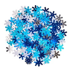 Blue Mix Snowflakes