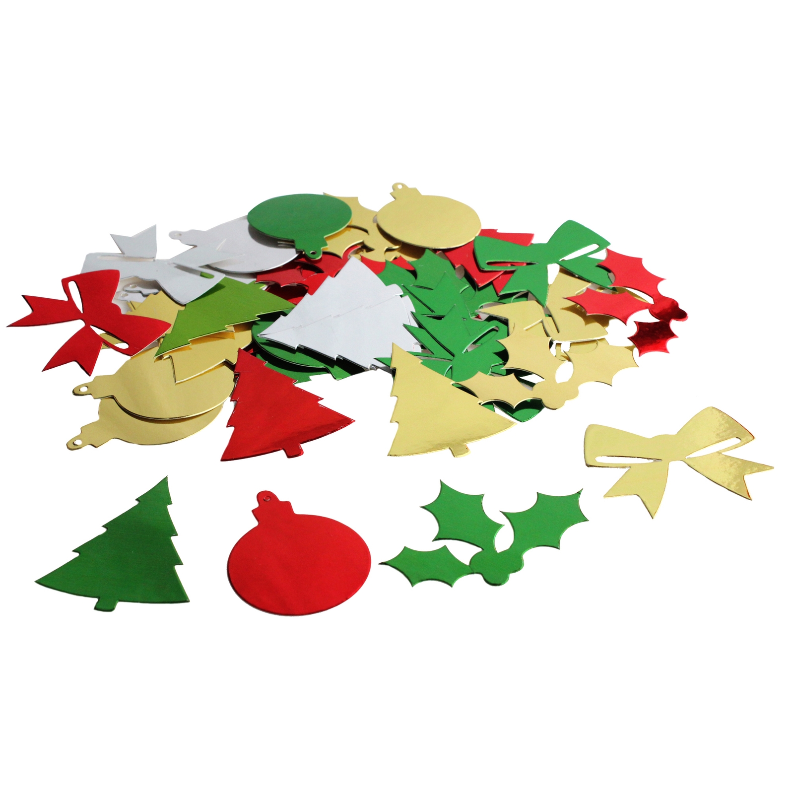 Metallic Card Festive Shapes - 30g Pack