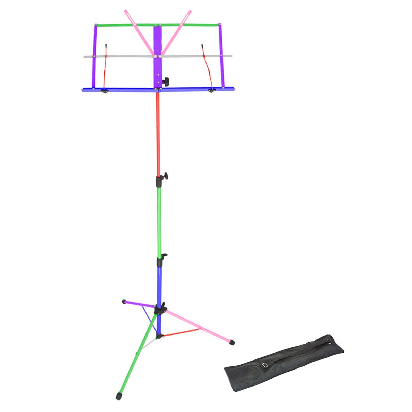 Foldaway Adjustable Music Stands - Multi-Coloured