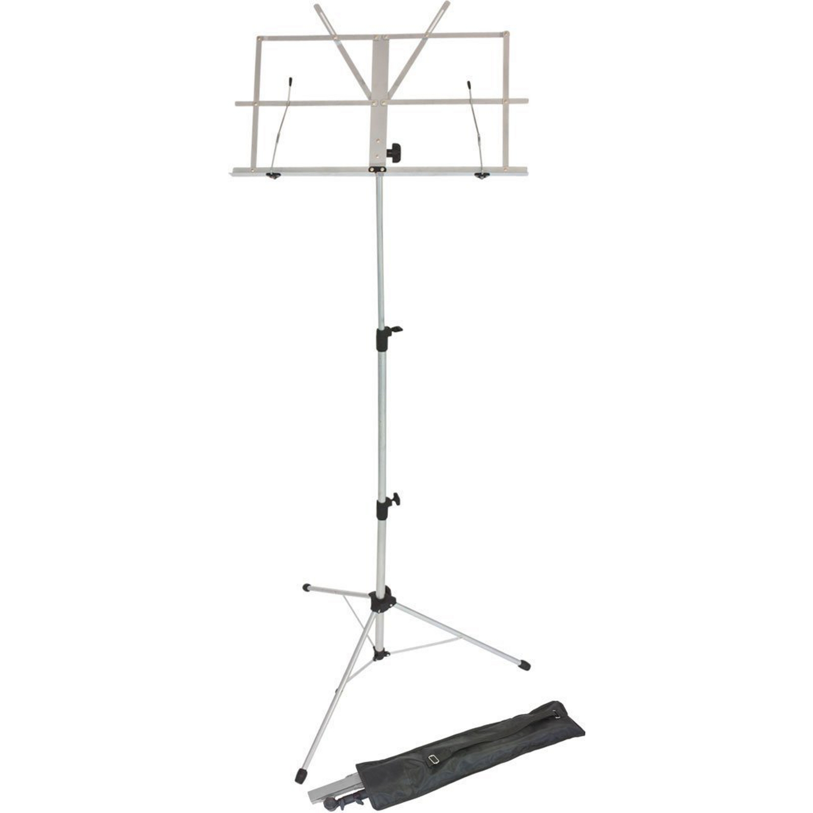 Foldaway Adjustable Music Stand - Grey