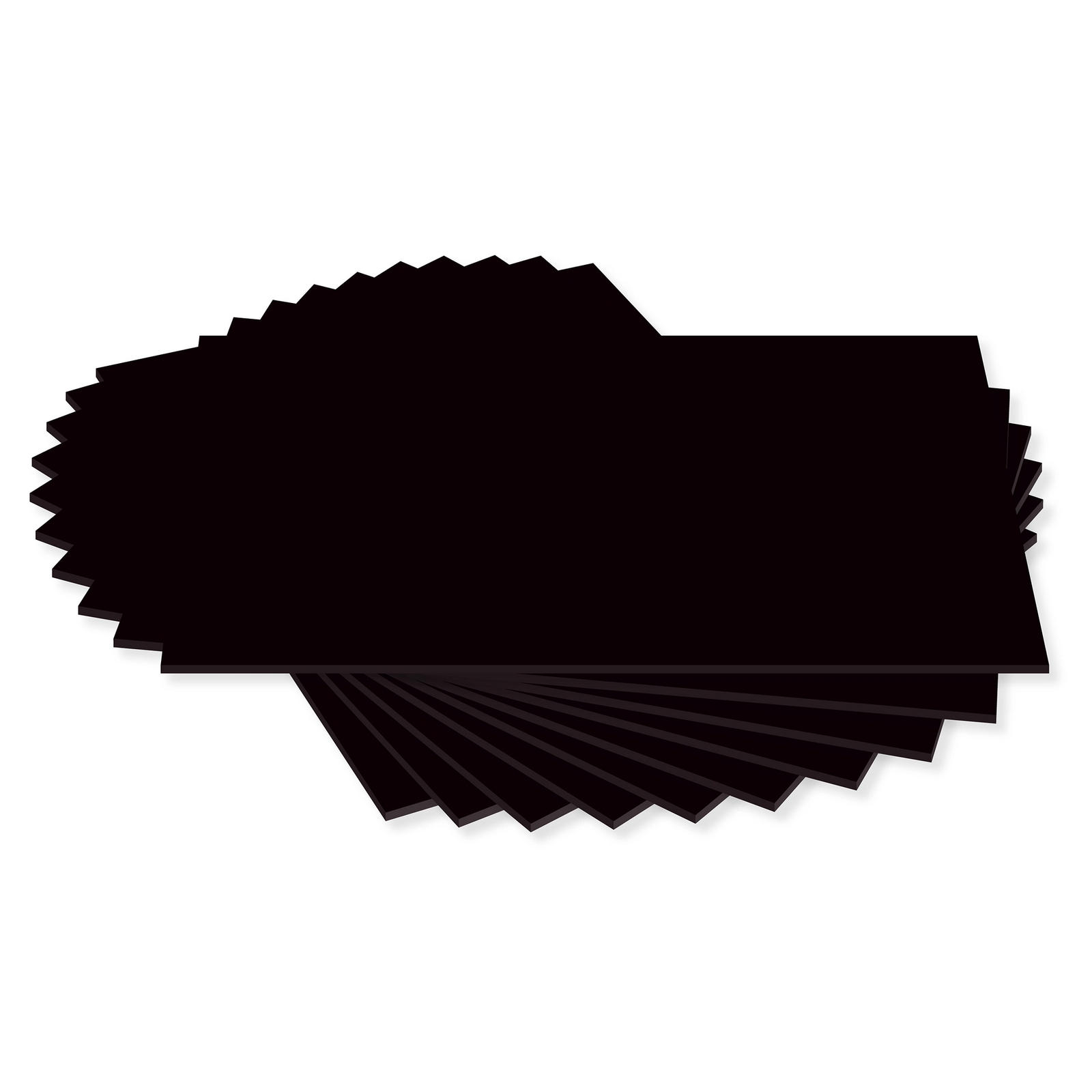 A4/297 x 210mm Black Card - 280microns - Pack of 100