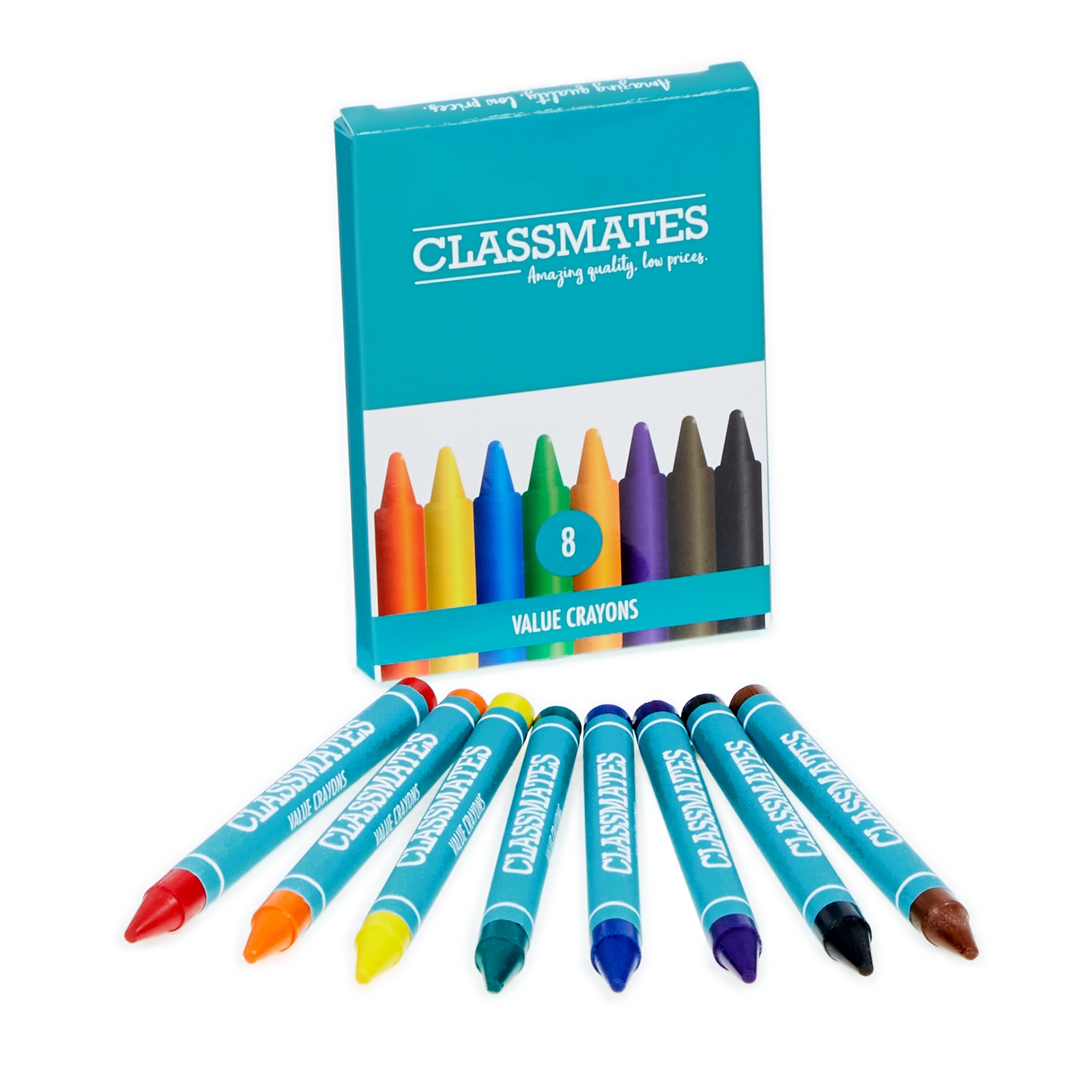 Classmates Value Crayons - Pack 8