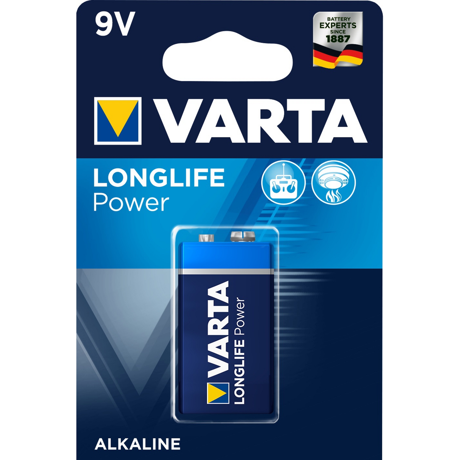 Varta Battery Alkaline Manganese Size Pp3 - Each