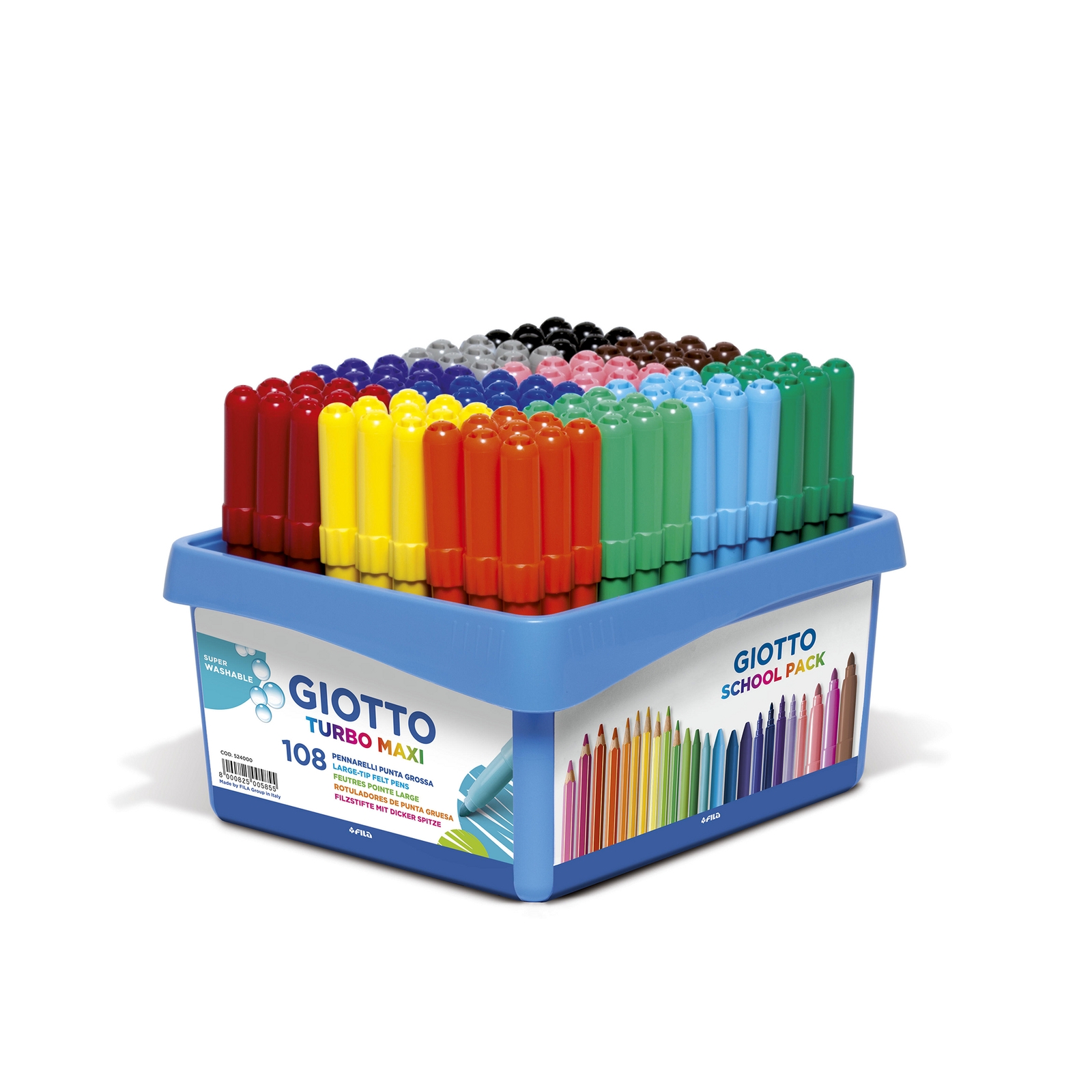 GIOTTO Turbo Maxi Colour Pens - Assorted - Pack of 288