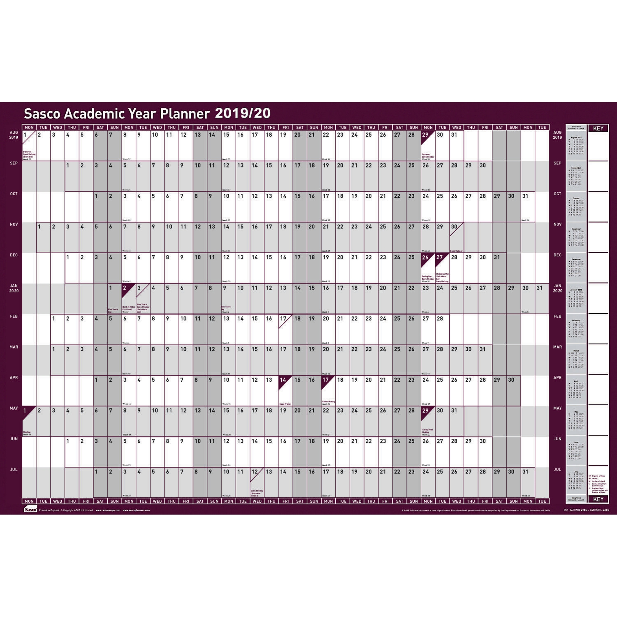 Sasco Academic Year Planner 21-22