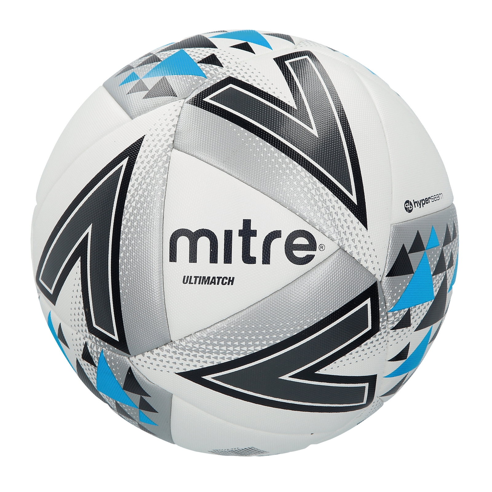 Mitre Ultimatch Football - Size 3 - White/Silver/Blue
