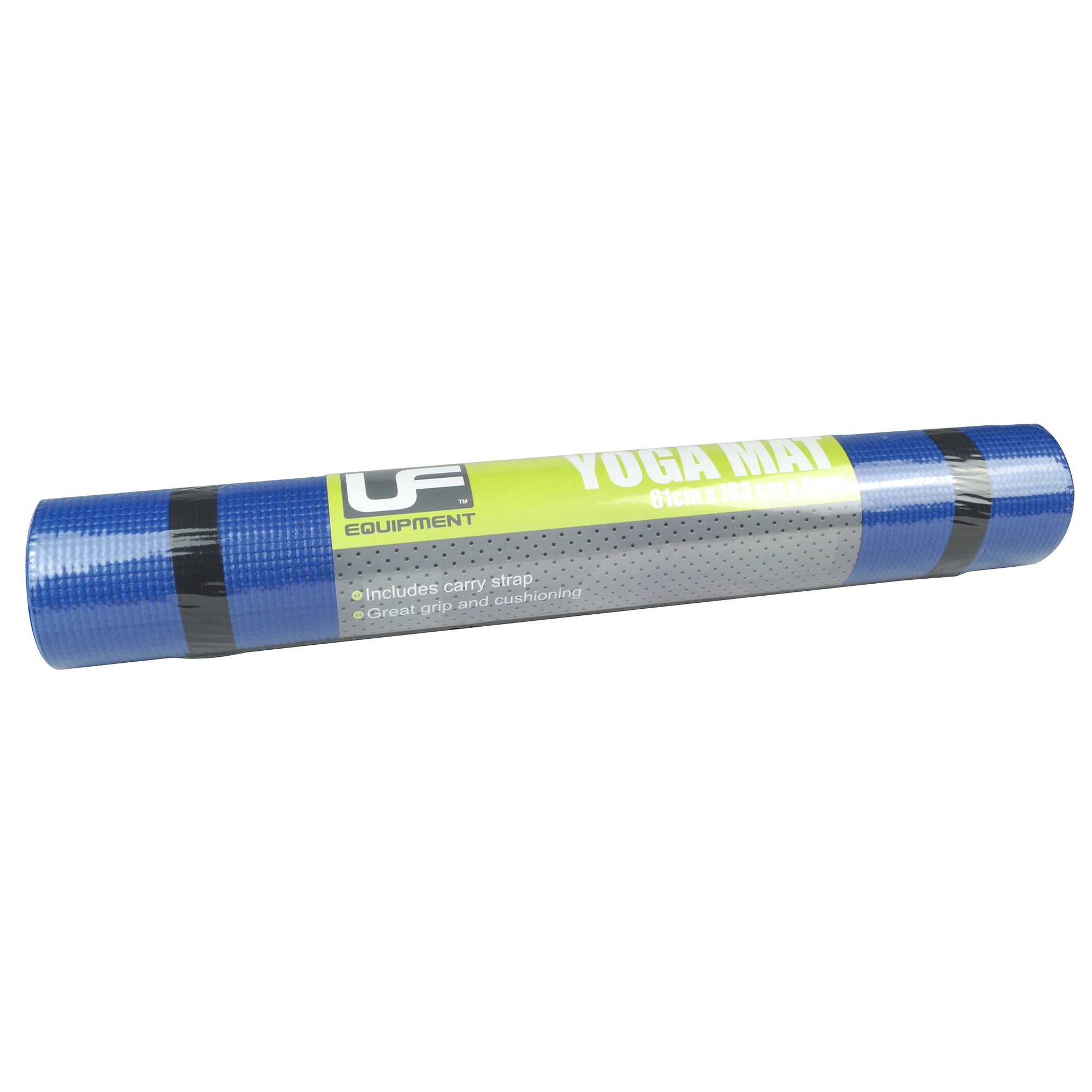 Ufe 4mm Yoga Mat Blue 183mm X61mm X4mm