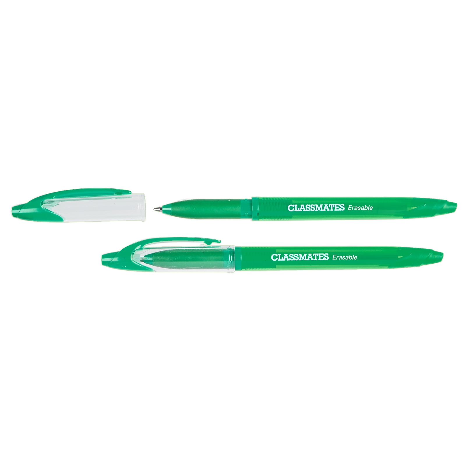 Classmates Erasable Rollerball Pen - Green, Pack of 12