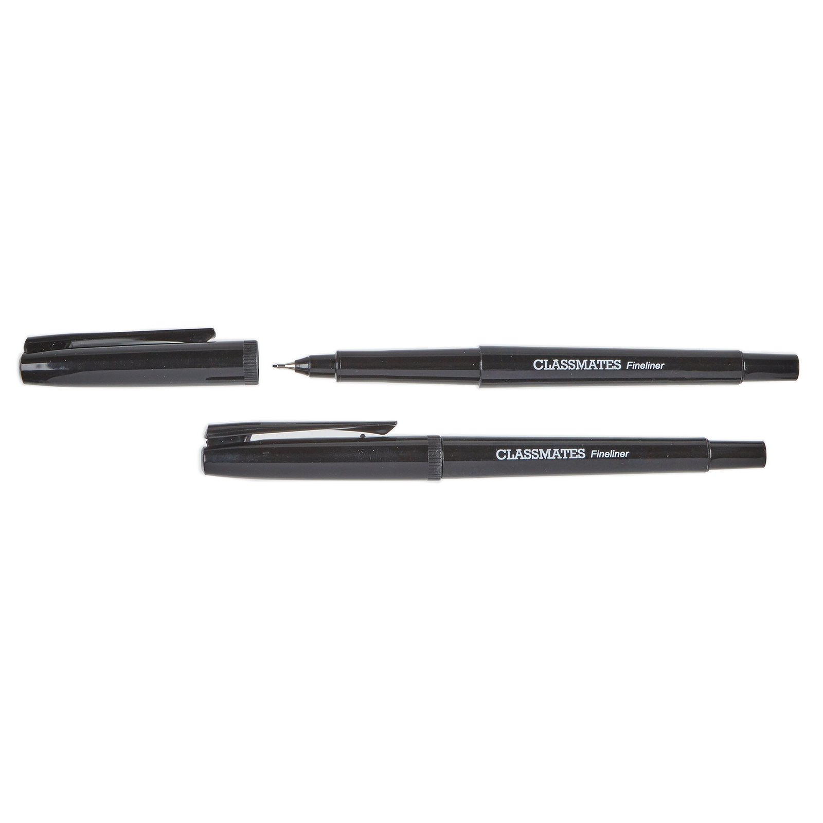 Classmates Fineliner Pen - Black - Pack of 10