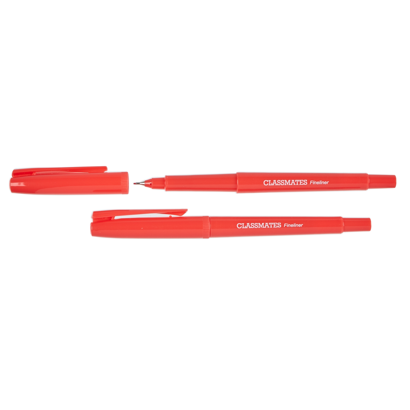 Classmates Fineliner Pen Red - Pack of 10