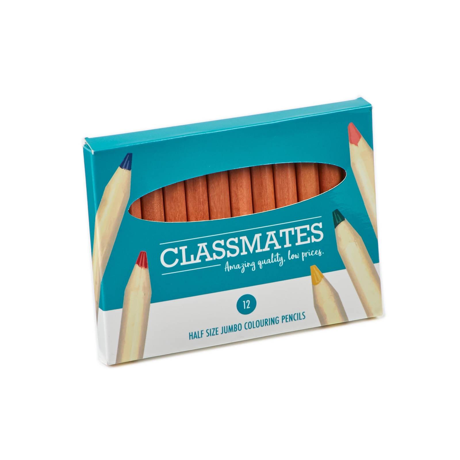 Classmates Assorted Coloured Pencils - Pack of 12