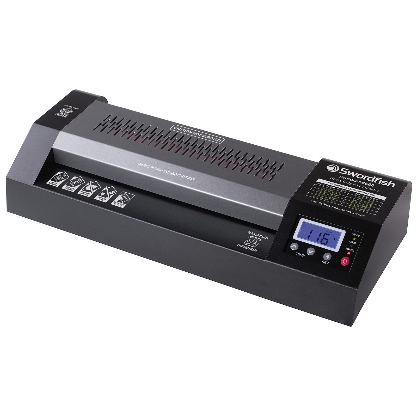 Swordfish Armoured 660HD Laminator A3