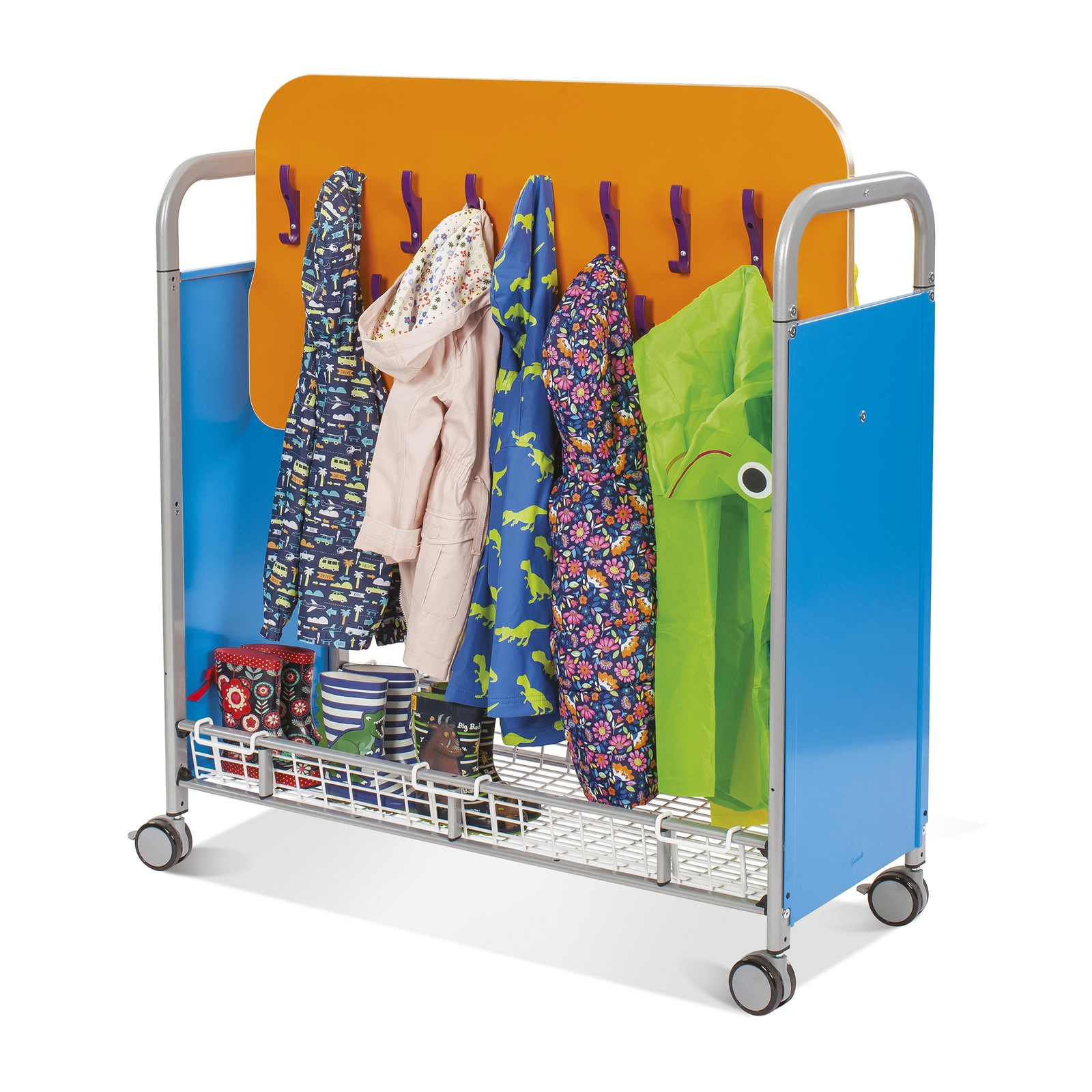 Callero Plus Cloakroom Trolley - Silver - Each